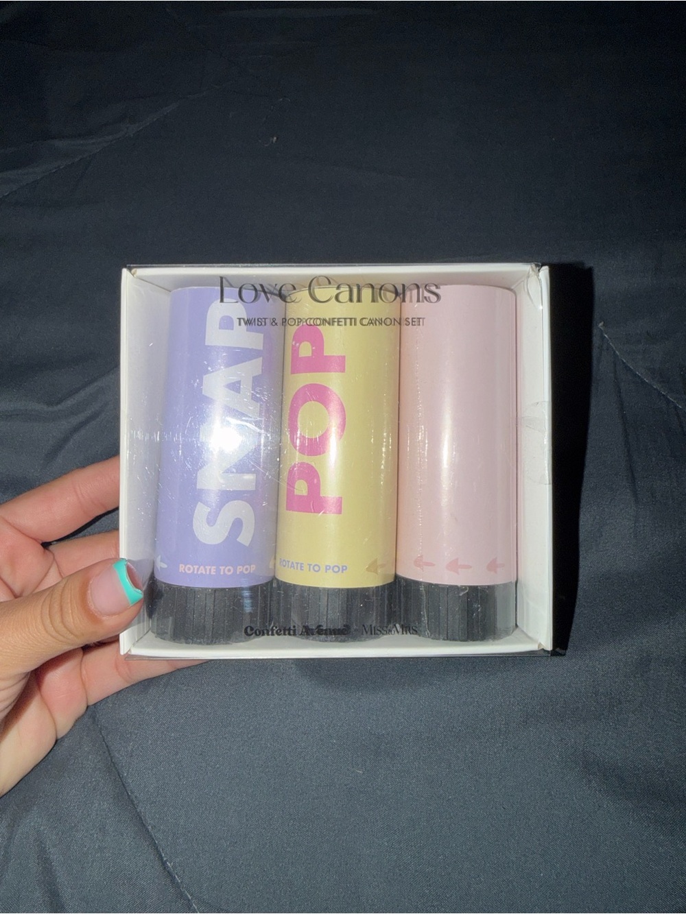 Twist Popper Set - Lavender, Yellow, Pink